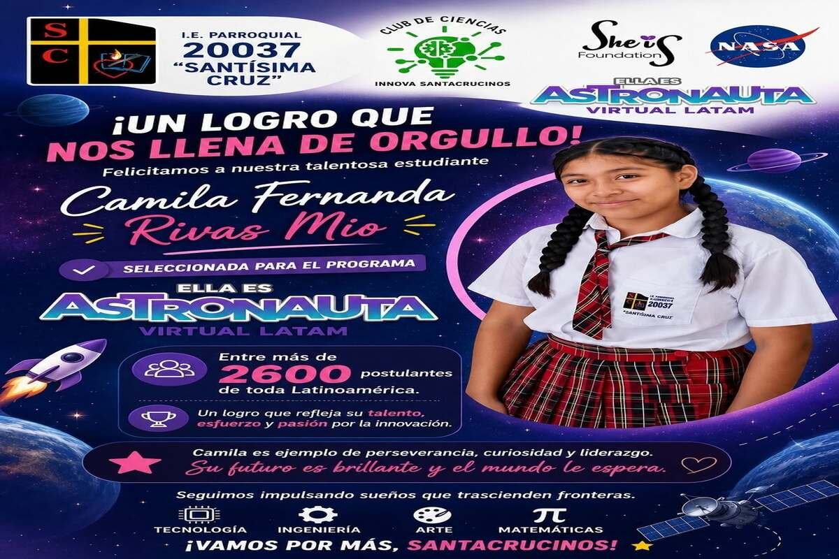 ¡¡Orgullo santacrucino - Participación Internacional rumbo a la Nasa!!